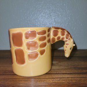 Vintage Hand Painted Giraffe Mug